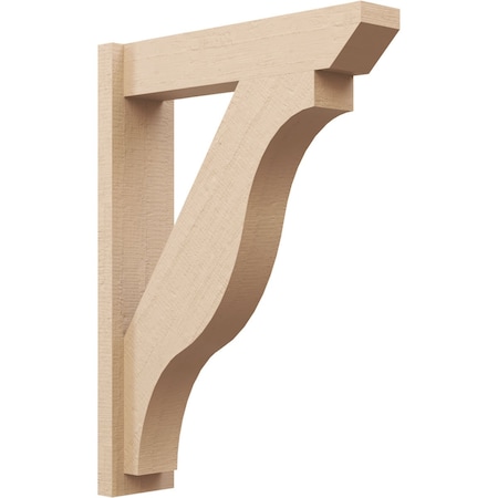 Ekena Millwork 5 1/2-in W x 22-in D x 30-in H Funston Slat Rough Cedar Woodgrain TimberThane Outlooker, Primed Tan OUTUR055X22X30FST24RCPR